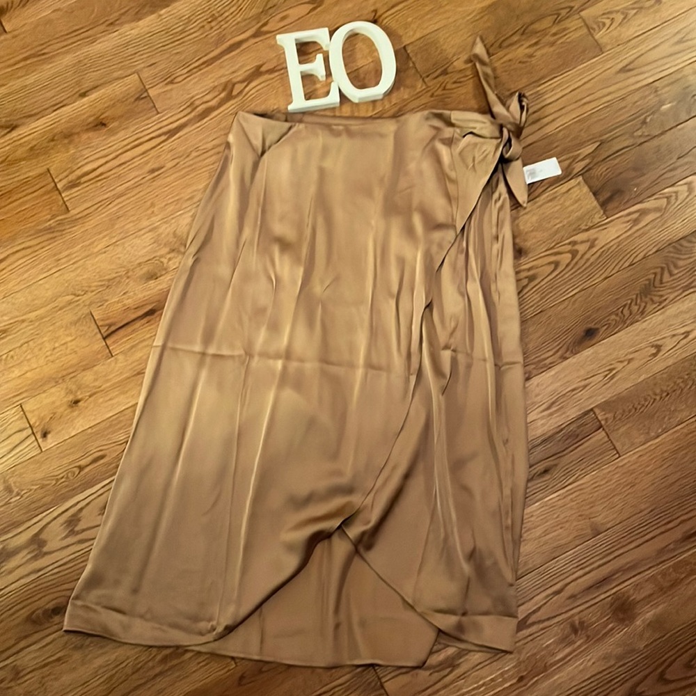 Old Navy Gold Satin Skirt